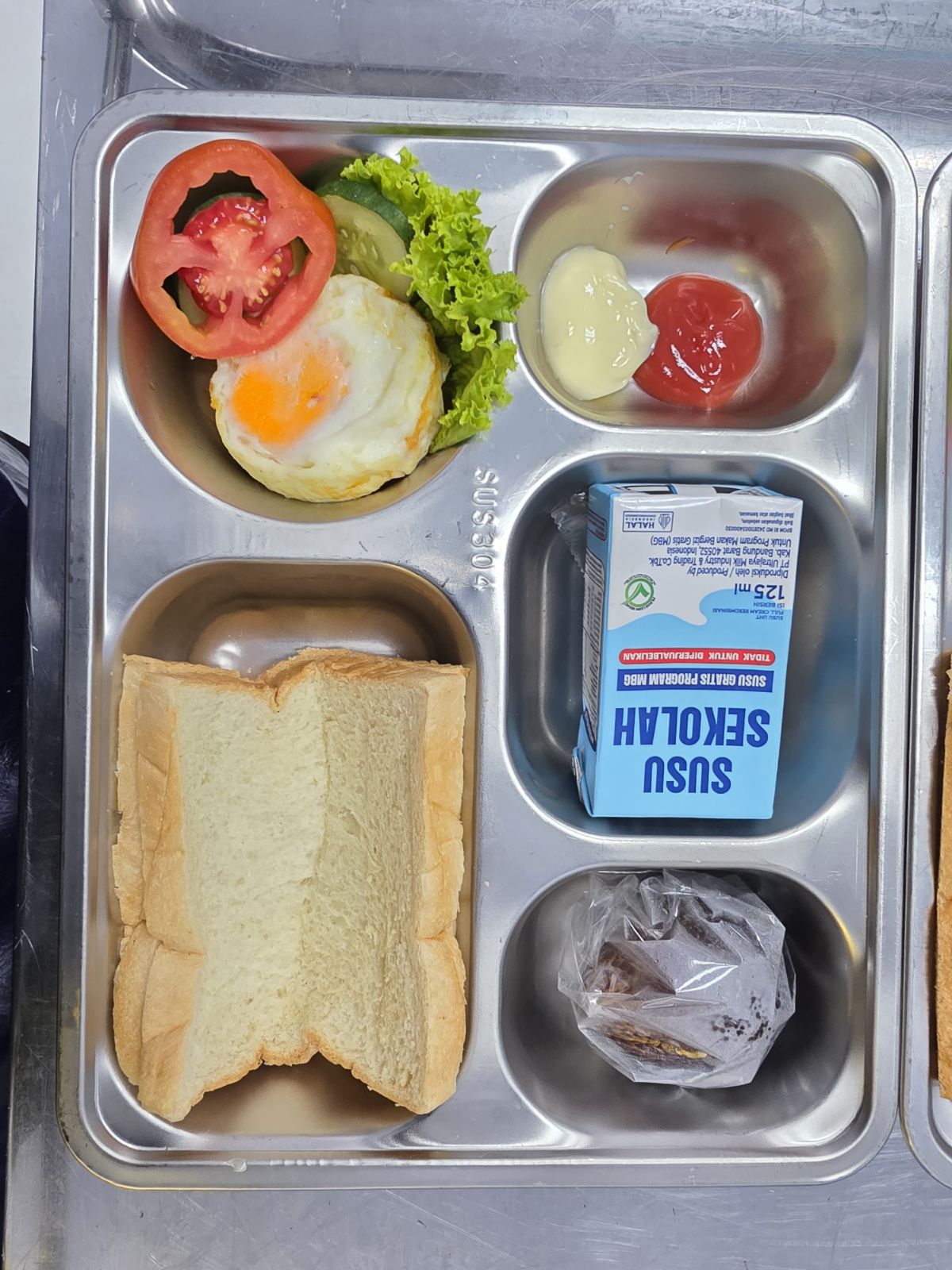 Roti Tawar Telur Mata Sapi Telur Rebus